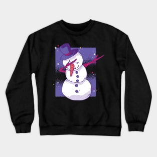 Dabbing Snowman Crewneck Sweatshirt